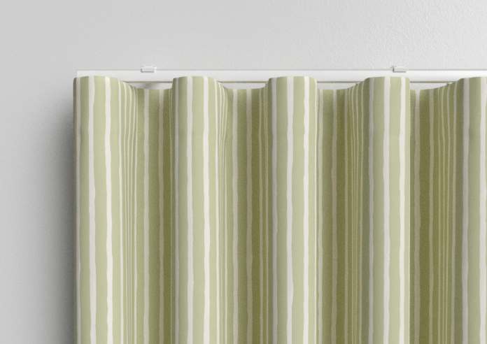 Vintage Stripe, Sage - Made to Measure Curtains - Image 13